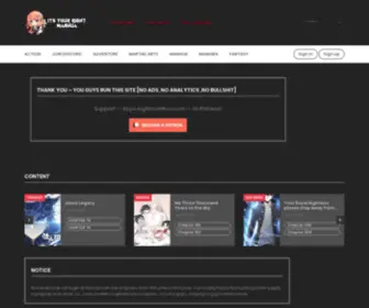 Itsyourightmanhua.com(Its your right manhua) Screenshot