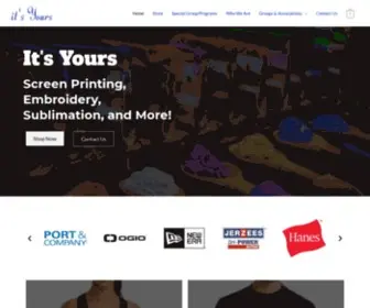 Itsyoursapparel.com(Your Home For Customization) Screenshot