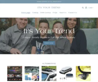 Itsyourtrend.com(Create an Ecommerce Website and Sell Online) Screenshot