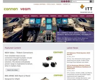 Ittcannon.com(ITT Cannon) Screenshot