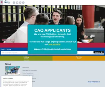 Ittdublin.ie(The mission of Institute of Technology Tallaght) Screenshot