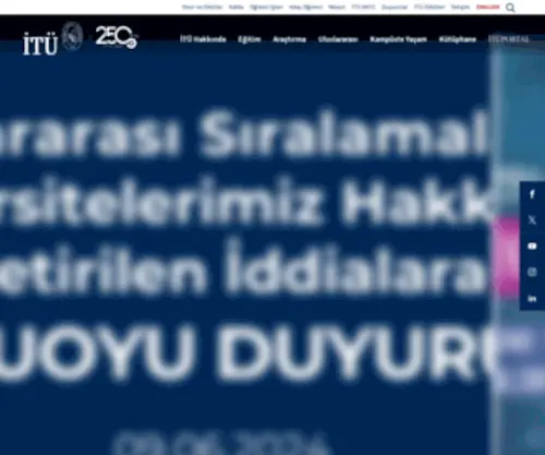 Itu.edu.tr(Ä°TÜ) Screenshot