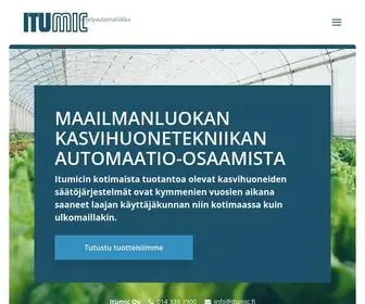 Itumic.fi(Maailmanluokan kasvihuonetekniikan automaatio) Screenshot