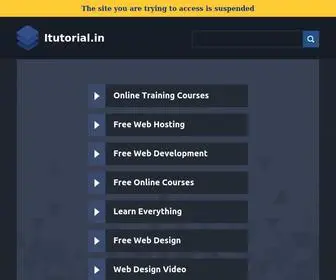 Itutorial.in(Six Month Industrial Training) Screenshot