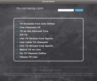 ITV-Romania.com(Romania TV ★ www.itv) Screenshot