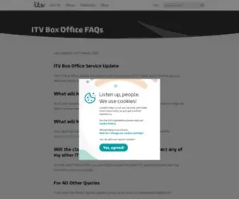 ItvBoxoffice.com(ITV Box Office FAQs) Screenshot
