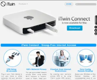 Itwin.com(End-to-End Encrypted Remote Network and File Access) Screenshot