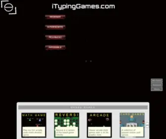 Itypinggames.com(Typing Aliens free online typing games) Screenshot