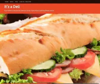 Itzadeli.com(It'z a Deli) Screenshot