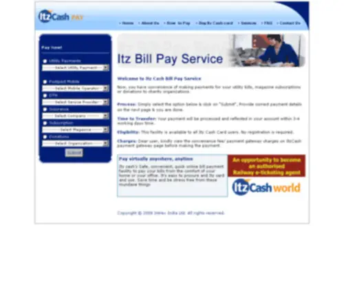 Itzpay.com(Itz Pay Card) Screenshot