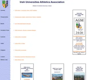 Iuaa.org(Irish Universities Athletics Association) Screenshot