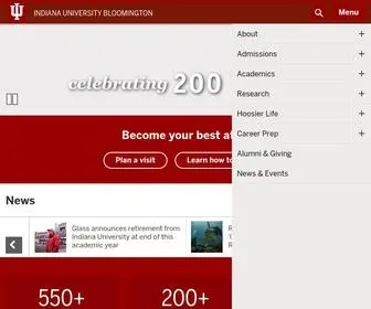 Iub.edu(Indiana University Bloomington) Screenshot
