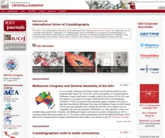 Iucr.org((IUCr) International Union of Crystallography) Screenshot