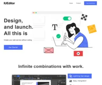 Iueditor.org(The world's most advanced web editor) Screenshot