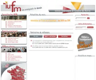 Iufm.fr(Maîtres)) Screenshot