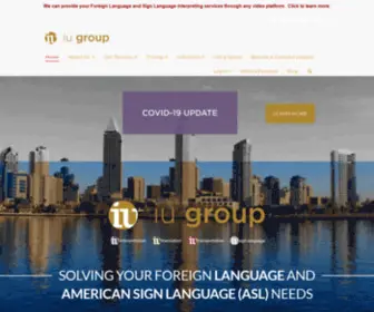 Iugroup.com(Interpreters Unlimited) Screenshot