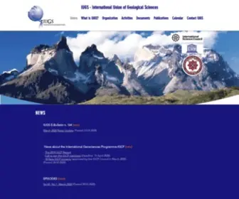 Iugs.org(The International Union of Geological Sciences (IUGS)) Screenshot