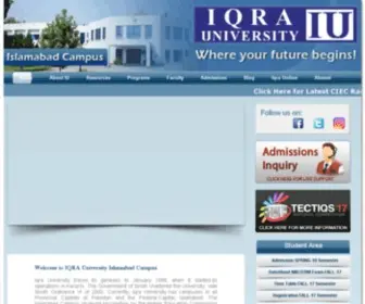 Iuic.net.pk(IQRA UNIVERSITY ISLAMABAD CAMPUS) Screenshot