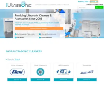 Iultrasonic.com(Best Selection of Ultrasonic Cleaners) Screenshot