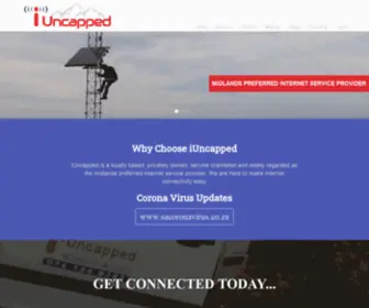 Iuncapped.co.za(IUncapped Midlands Preferred ISP) Screenshot