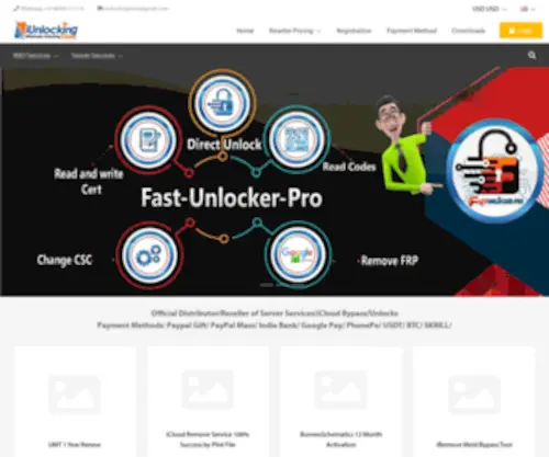 IunlockingStore.com(Iphone unlock) Screenshot