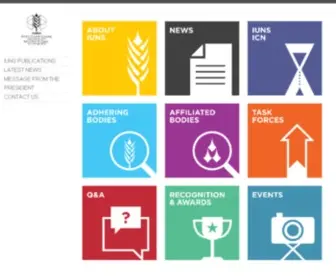 Iuns.org(International Union of Nutritional Sciences) Screenshot