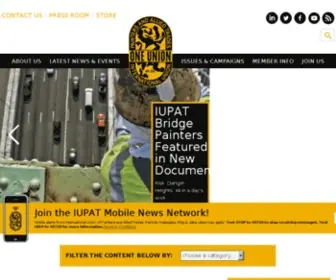 Iupat.org(The International Union of Painters and Allied Trades) Screenshot