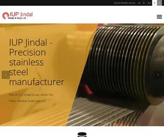 Iupjindal.com(Precision stainless steel manufacturer) Screenshot