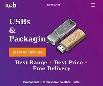 Iusb.com.au(Promotional USBs) Screenshot