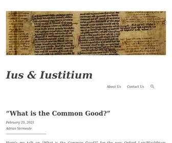 Iusetiustitium.com(Ius & Iustitium) Screenshot