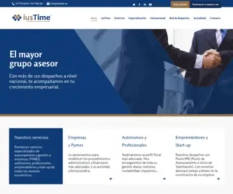 Iustime.com(Red internacional de asesorías) Screenshot