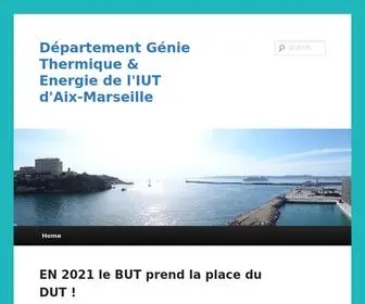 Iut-Gte-Marseille.com(Département Génie Thermique & Energie de l'IUT d'Aix) Screenshot