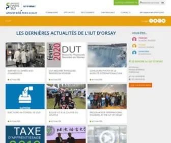 Iut-Orsay.fr(Page d'accueil de l'IUT d'Orsay) Screenshot