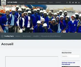 Iutdethies.net(IUT de Thiès) Screenshot