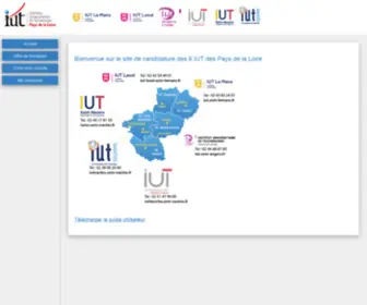Iutpaysdelaloire.org(Université) Screenshot