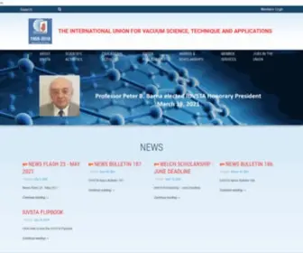 Iuvsta.org(IUVSTA is a union of national member societies whose role) Screenshot