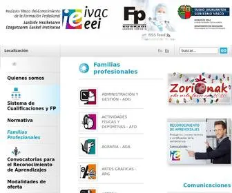 Ivac-EEI.eus(Presentación de las Familias Profesionales. IVAC) Screenshot