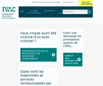 Ivac.qc.ca(Accueil) Screenshot