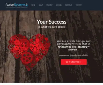 Ivaluesystems.com(Marketing, Strategy, Web Design and Development) Screenshot