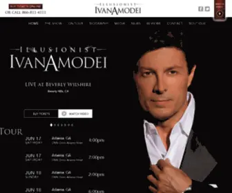 Ivanamodei.com(Illusionist Ivan Amodei Official Website Landing Page) Screenshot