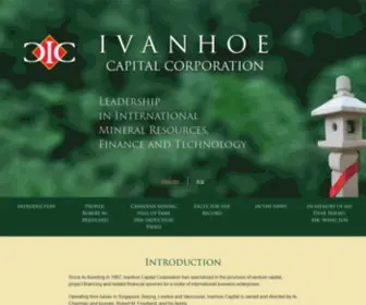 Ivanhoecapital.com(Ivanhoe Capital Corporation) Screenshot