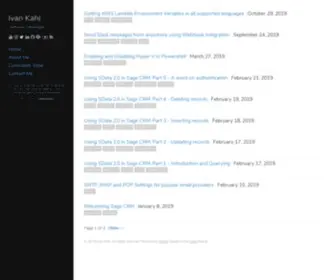 Ivankahl.com(Ivan Kahl) Screenshot
