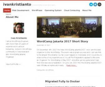 Ivankristianto.com(Ivan Kristianto) Screenshot