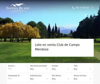 Ivannablanc.com.ar(Inmobiliaria en Mendoza) Screenshot