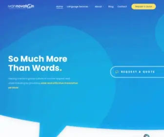 Ivannovation.com(Localization and Translation Services) Screenshot