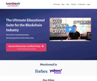 Ivanontech.com(Ivan on Tech Blockchain Academy) Screenshot