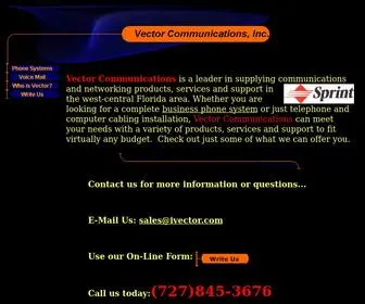 Ivector.com(Vector Communications business telephone service) Screenshot