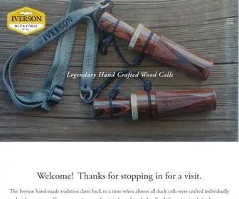 Iversonduckcalls.com(Iverson) Screenshot