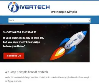 Ivertech.com(Custom software development) Screenshot
