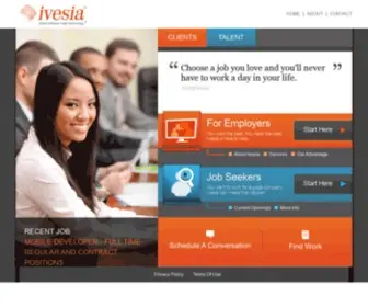 Ivesia.com(Healthcare IT Consultants & IT Project Staffing) Screenshot